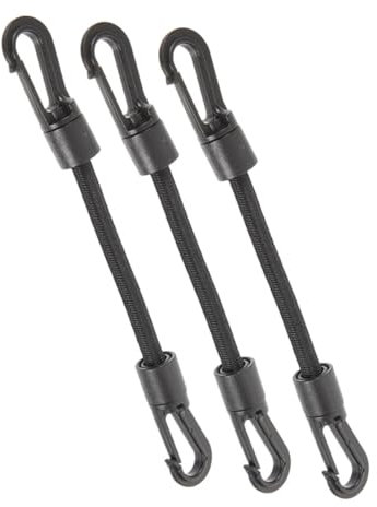 WOONEKY 3stücke Elastischer Hakengurt Multifunktions-schnallengurt Für Outdoor-zubehör Tragbarer Spanngurt Aus Hochwertigem Pom Und Gummiseilmaterial Zum Befestigen Von Zelten Und