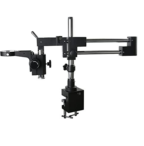Microscope Accessories Microscope Stages & Stands Universal Arm Pillar Clamp Double Boom Lab Industrial Zoom Trinocular Stereo Microscope Stand Holder Bracket 76mm Microscope Durability And Reliable P