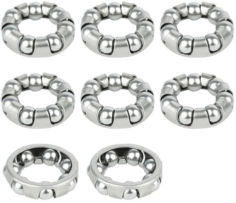 NONGYU 8Pcs Bicycles Balls Bearing Retainer Mountain Bike Headsets Caged Balls Bearing Bicycles Fork Hubs Bottom Bracket Bearing