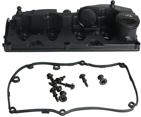 Engine Valve Rocker Cover with Gasket Fit for Audi A1 8X A3 8P Q3 8U 2003-2018, for Altea for Fabia for Rapid, for VW 1.6 2.0, Replace# 03L103469R 03L103483C