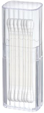 Boîte de rangement en acrylique pour cotons-tiges, distributeur de fil dentaire, boîte de rangement transparente avec couvercle pour fil dentaire, -fil, accessoires pour cheveux