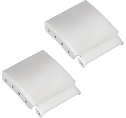 EMSea 2Pcs Extensions de Bracelet de Montre 16 MM en Acier Brossé pour Horloger Outil de Réparation Réglage Additionnel Argent