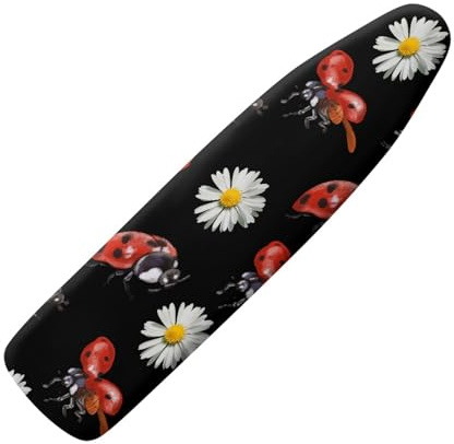 Ironing Board Covers 135 x 45 Animals And Flowers with Padding, Easy Fit and Resists Scorching,Bungee Elasticated Ironing Board Covers Large, Easy Placement