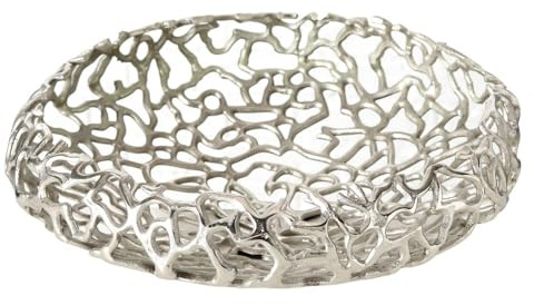 BOLTZE Schale Fidan Ø33 cm H11 cm Aluminium Silber Stückpreis