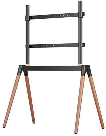 TV Stand for 55-86 Inch LCD/LED Curved Flat Screens, Supports Up to 88.1lbs, Adjustable TV Floor Stand with Cable Management, Sturdy 4-Leg Design (Black)