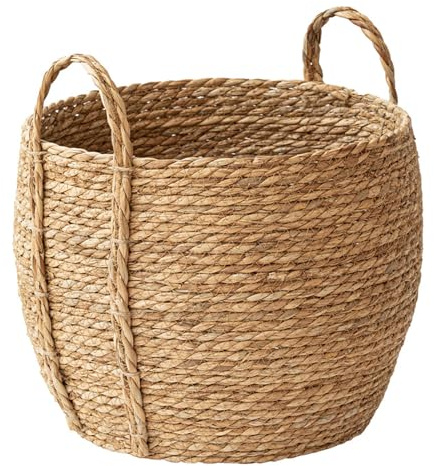 Panier de fleurs polyvalent en rotin tissé pour salon, balcon, jardin, décoration de jardin - Design unique - Polyvalent - Décoration d'intérieur
