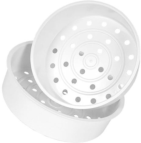 VINTORKY Cesta de Vapor para Olla Arrocera 5l Bandeja de Vapor de Plástico Resistente al Calor Accesorio de Cocina Verduras Albóndigas y Mariscos Paquete 2 Piezas