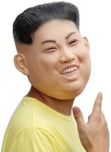 PartyCostume Deluxe Novità Halloween Costume Festa Latex Uomo Testa Maschera Kim Jong