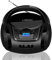 LONPOO Stereo Lettore CD portatile Bluetooth Boombox Connettività Radio FM, USB, AUX, Uscita cuffie, HiFi Altoparlanti (LP-D03B)