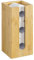 Navaris Porte papier toilette - Support vertical en bambou 15 x 15 x 33 cm - Distributeur de papier toilette contenance 3 rouleaux wc salle de bain
