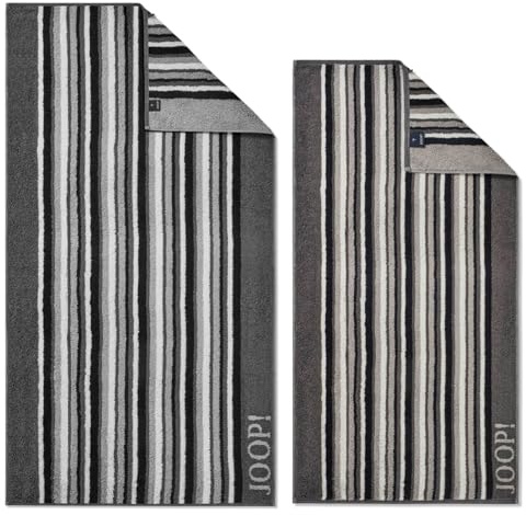 Joop! Handtücher Move Stripes 1692 anthrazit - 77