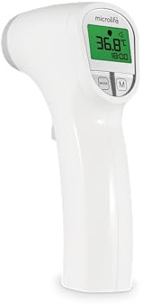 Microlife - Thermomètre Frontal Sans Contact NC 300 - Validé Cliniquement, Guidage Lumineux, Alarme de Fièvre, 3 Modes (Corps/Objet/Ambiant), Haute Précision, Garantie 5 ans
