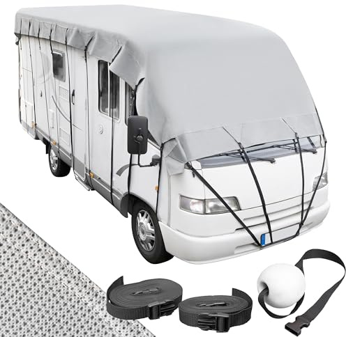 ONVAYA® Wohnmobil Dachabdeckung mit Aufbewahrungstasche | 10 x 3 m | Abdeckplane für Wohnwagen | Wetterbeständige Schutzhülle | Atmungsaktiv & Reißfest