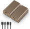 NEEWER 2Pz Batterie di Ricambio NP-F550 3500mAh, Tempo di Ricarica Completa 2,9Ore, Porta/Cavo USB Tipo C, Batteria Ricaricabile per Fotocamera Videocamera Monitor Luce per Sony NP-F550 F750 F950 F970