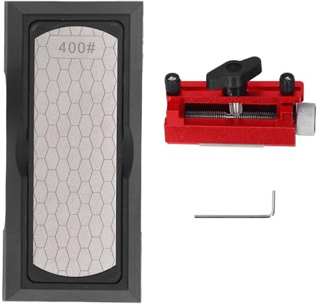 Kit per Affilare Scalpelli, Grana 400 e 1000, Set di Guide per Affilatura per Pietre per Affilare su Due Lati, per Falegnami