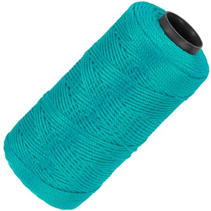 QUARKZMAN Nylonschnur, 3 Stränge, gedrehte Maurerschnur, 1,5 mm x 218 Yards, Nylonschnur für Heimwerkerprojekte, Heimwerken, Gartenarbeit, Geschenkverpackungen, Weihnachtsfeierzubehör, Grün
