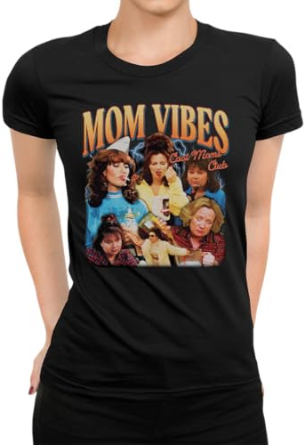 Mom Vibes Cool Moms Club Lustiges 90er Jahre - Mama Muttertag Mutter Damen T-Shirt