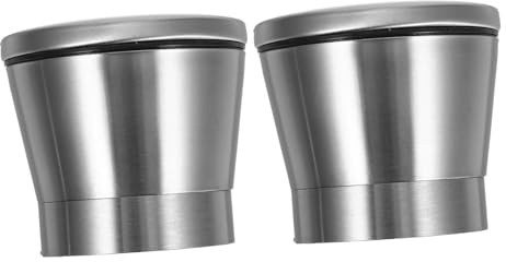 IMIKEYA 2pcs Stainless Steel Grinder Top Covers Caps for Manual Pepper Salt Spices Grinder Use in Kitchen Cooking