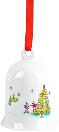 badaren Weihnachtsbaum Glocken, Weihnachtsglocke 2025, Weihnachtsglocke Porzellan, Porzellanglocken, Sammlerstück Weihnachts Glocken, Baumschmuck Weihnachten
