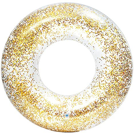 Intex 56274NP - Salvagente Gonfiabile Mare Glitter Assortiti, Vinile, Multicolore, 107 cm