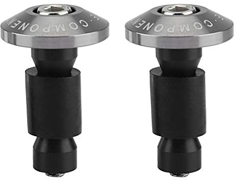KIMISS Universal 1Pair Motorrad Lenkerende Schiebekappen für die meisten Motorräder mit 22 mm (7/8 Zoll) Durchmesser Lenkern.(Titan)