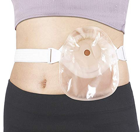 GHzzY Medizinischer Ostomie-Herniengürtel - Stoma-Stützgürtel - Einstellbarer Stomapflegegürtel für die Kolostomie (ohne Stomabeutel)
