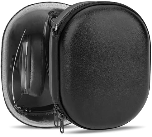 Geekria PRO Rugged Headphones Case Compatible with Sennheiser 480, MOMENTUM 3, HD 450BT, HD 400S, Hard Shell, Durable, Multi-Layer Protection Travel Carrying Bag (Black)