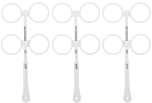 iplusmile 3pcs Glass ±25° ±0.5° ±1° Optometry Lens Flipper Set for Vision Amblyopia Confirmation Test - Professional Optical Trial Equipment