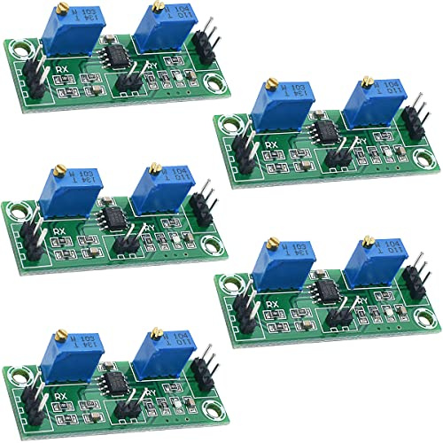 Youmile 5 Stück LM358 Signal Amplifier module für schwache Signale Zweistufiges Operationsverstärkermodul DC 3,5-24 V 1000-fache Verstärkung Single Power Signal Collector