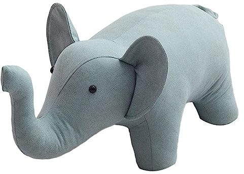 Folpus Tabouret Ottoman Tabouret pour Enfants canapé Tabouret à thé Repose-Pieds Animal pour Salons intérieurs, éléphant Bleu