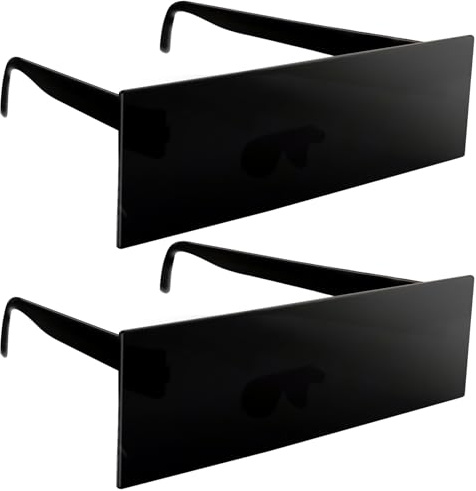 2 Stücke Zensur Brille Sonnenbrille, Pixelig Mosaik Brille, Lustige Sonnenbrille,Quadratisches Sonnenbrille, Party Sonnenbrille Festival Brille für Karneval Fasching Party Cosplay Kostüm Zubehör