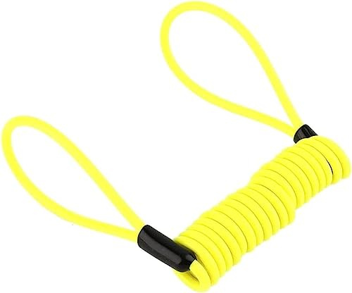 Motorcycle Reminder Spring Cable, 1.2m Motorcycle Disc Lock Cable Lock Security Spring Reminder Cable for Scooter Motorcycle Bike, Antitheft on Handlebar Lock Spring Reminder