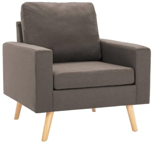 ZQQLVOO Wohnzimmer Lounge Sessel Küchenstühle Clubsessel Lounge Cocktailsessel Sessel Taupe Stoff Geeignet für Wohnzimmer Schlafzimmer Esszimmer