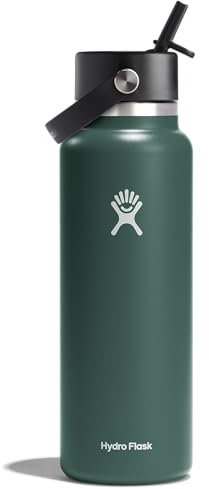 Hydro Flask Wide Flex Straw Cap Fir 40 Oz