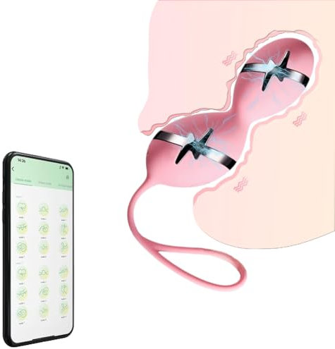 Guspiun mit APP Klitoris Vibrator weibliches Vagina-Anal-Stimulator Tragbarer Starke Leise Massagegerät für Frauen Drahtlose Fernbedienung Vibratoren Vibrierende Spielzeug für Paar 10 Modi