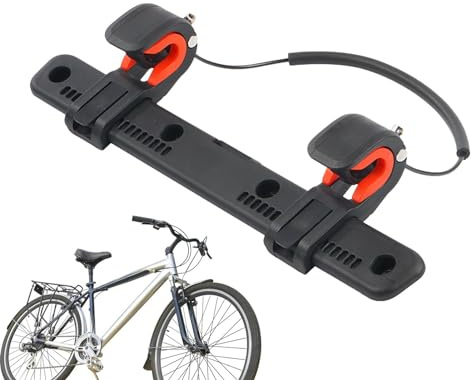 Seitentasche Schnalle - Gepäckträgerhaken Fahrrad Tasche Schnalle | Verstellbare Motorräder Sattelträger Tasche Clip Motorrad Gepäckträger Zubehör für Fahrrad Motorrad Motocross (Schwarz)