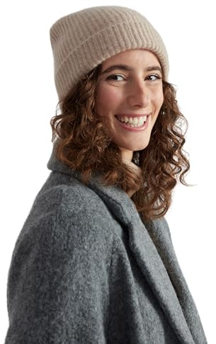 Style & Republic Damen Klassische Kaschmir Mütze-Beanie aus 100% Cashmere, Deine kuschelige und warme Premium-Strickmütze für stilvolle Herbst und Winter-momente