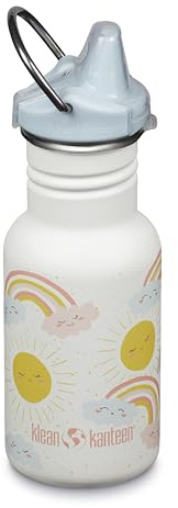 Klean Kanteen Trinkflasche Classic Narrow (Sippy Cap) mit Trinkverschluss aus Edelstahl in der Farbe Rosa mit einem Volumen von 355 ml, 1011202