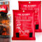 2 coperte antincendio, 100 x 100 cm, in fibra di vetro, protezione antincendio, per cucina, casa, camino, barbecue, campeggio