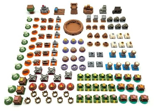 BGExpansions All-in-One-Upgrade-Pack für Root, 138 3D-Teile | Ersatzkomponenten, Root-Zubehör, Verbesserter Spielfluss, Einfaches Token-Handling, Für mehrere Erweiterungen