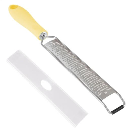 Herramienta de rallador de limón – Herramienta de rallador de cítricos – Rallador de limón – Rallador de rallador con mango – Rallador de queso de mano con cubierta protectora para queso, limón, ajo