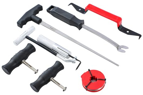 KATSU Tools 7-Piece Windshield Removal Toolkit, Trim and Upholstery Adhesive Cutter Puller Set for Car Vehicle Windscreen Removal 405766