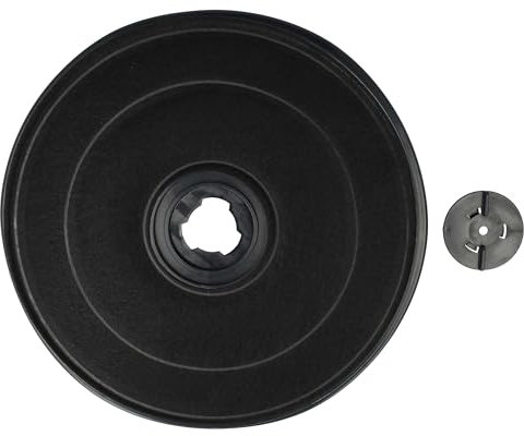 vhbw Filtre à charbon actif compatible avec Bosch DUL93CC20, DUL63CC50T, DUL63CC55, DUL63CC60B/01, DUL63CC50, DUL63CC50B hotte aspirante - 23 cm