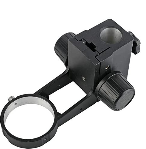 Mikroskop Schwarze Stereomikroskop-Fokussierungshalterung Säule 32 mm Objektivöffnung 76 mm Mikroskop-Fokussierungshalterung