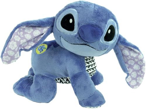 Clementoni Disney Baby Baby Stitch Gattona con Me, Topolino Peluche per Imparare a Gattonare, Gioco Prima Infanzia Bambini 6-36 Mesi, Insegna Numeri e Versi degli Animali, Lingua Italiana, 17537
