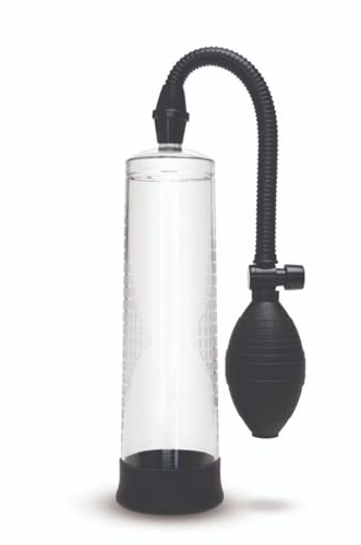 Me You Us Pumped Up Penis Pump with Squeeze Ball – Clear Cylinder with Measurement Marks & Quick Release Valve – Enhances Erection Size, Girth & Confidence – Beginner Friendly