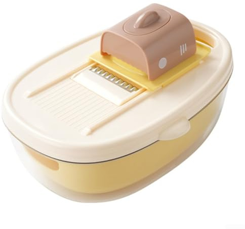 Rallador manual de verduras con cuchillas de acero inoxidable para un control preciso sobre la textura de zanahorias, patatas y otras verduras, trituradora multifunción adecuada para uso en cocina
