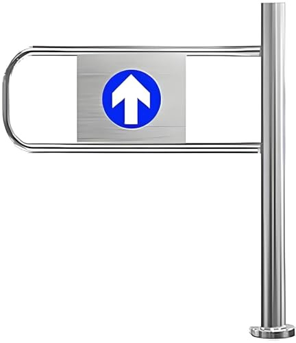 Puerta batiente automática unidireccional para tiendas y almacenes. Dispositivo de entrada de acero inoxidable duradero, ancho ajustable de 50 a 100 cm, diseño de giro derecho, 60 x 100 cm, perfecto
