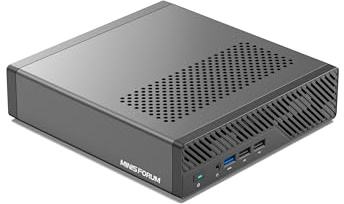 MINISFORUM Mini PC MS-01-S1260, Intel Core i5-12600H, soporte vPro Enterprise, 32GB DDR5 1TB SSD, 2x10Gbps SFP+LAN/2x2.5G RJ45/2xUSB4/HDIM/16xPCIe 4.0/M.2 NVMe SSD/U.2 NVMe SSD. Mini Computadora