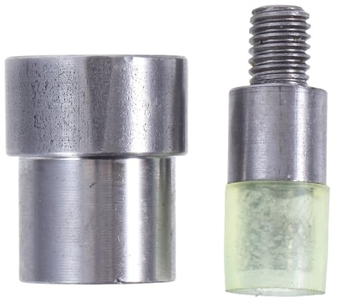 Kichvoe Pressa Manuale per Rivetti Doppia Testa 6mm, Matrice di Fissaggio per Borse, Abbigliamento e Calzature, Strumento di Installazione Preciso per Rivetti Fai da Te